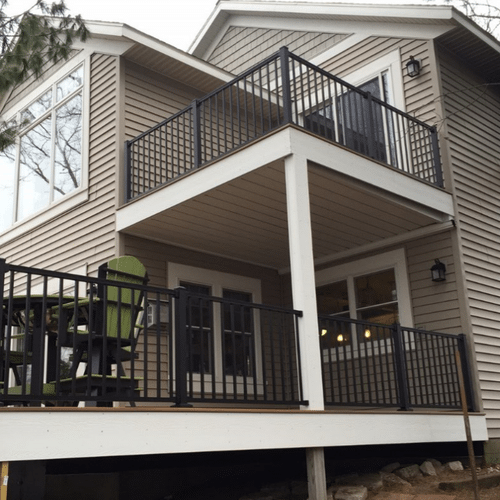 Multilevel deck with Trex Composite Decking Multilevel deck with Trex Composite Decking