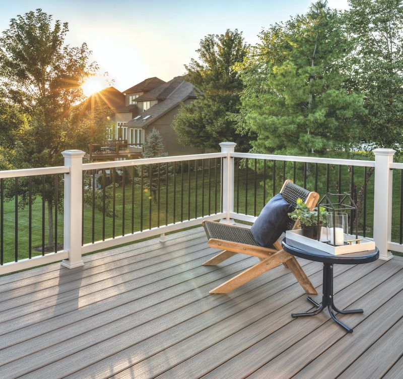 Trex Deck Building with Transcend floor and Railing in Michigan - Michigan  Deck Builders - Trex Deck Building