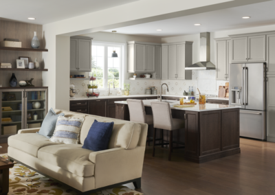 Yorktowne-grey-brown-kitchen-cabinets