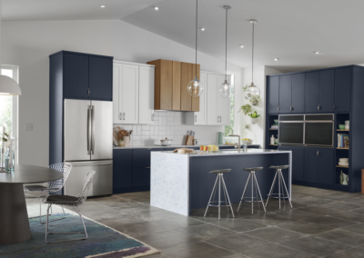 Yorktowne-modern-blue-kitchen-cabinets